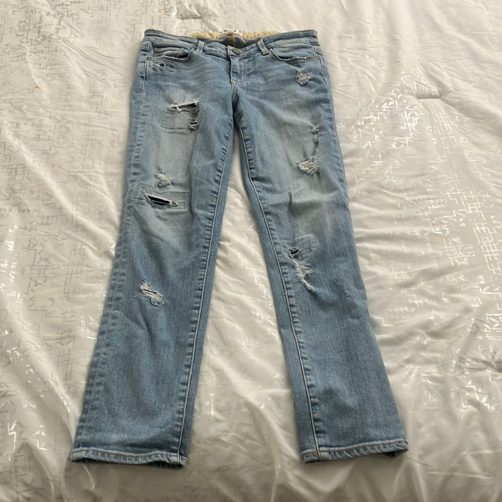 Y2k PAIGE SKYLINE ANKLE PEG SKINNY JEANS SIZE 27